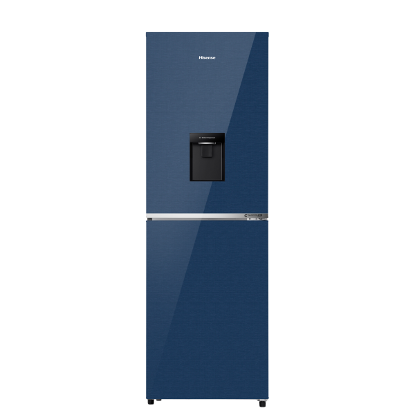 hisense 270l bmf inverter glass door with diepenser refrigerator rb1g266nm royal blue 2