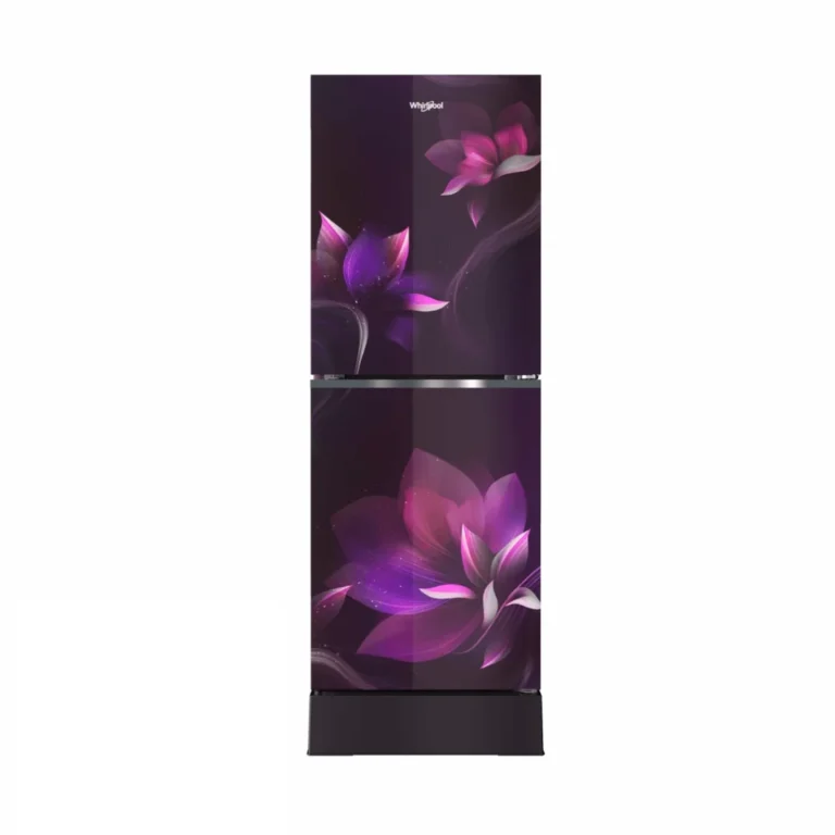 Whirlpool 236L Fresh Magic Pro Inverter Glass Door Refrigerator Purple